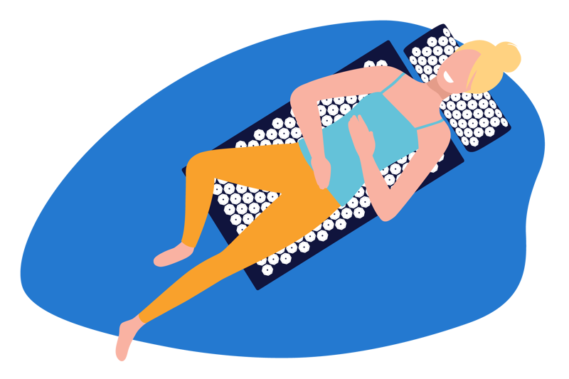 Akupressurmatte Alternative zu Massagegerät, Massagematte